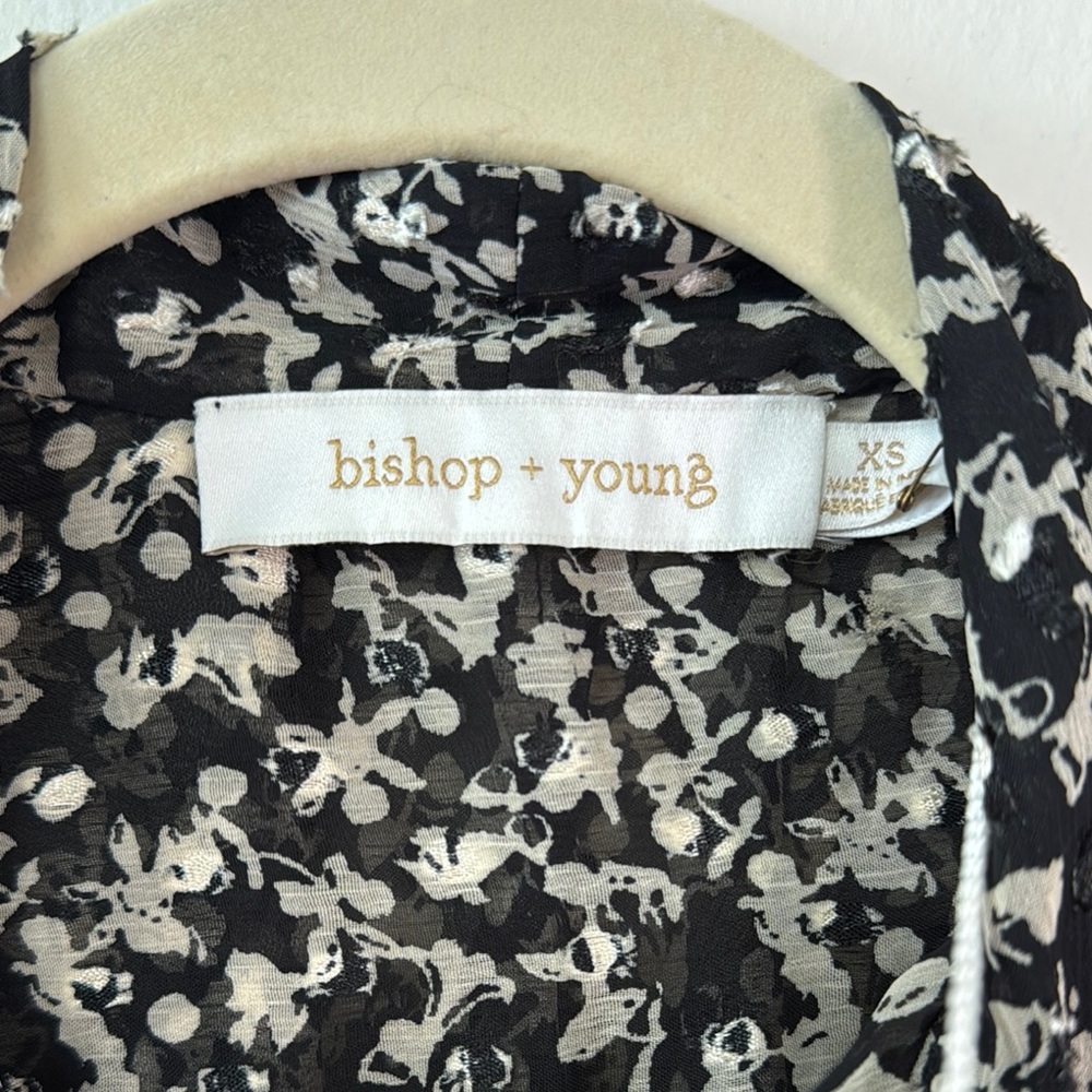 bishop + young Selena Poet Blouse In Burnout Print - Picture 4 of 8